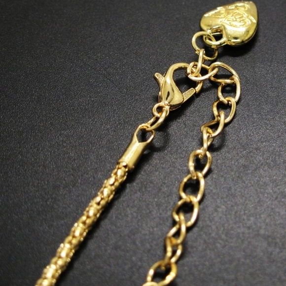 (VINTAGE)  Betsey Johnson Multicolor Crystal Skull Necklace - Picture 2 of 2